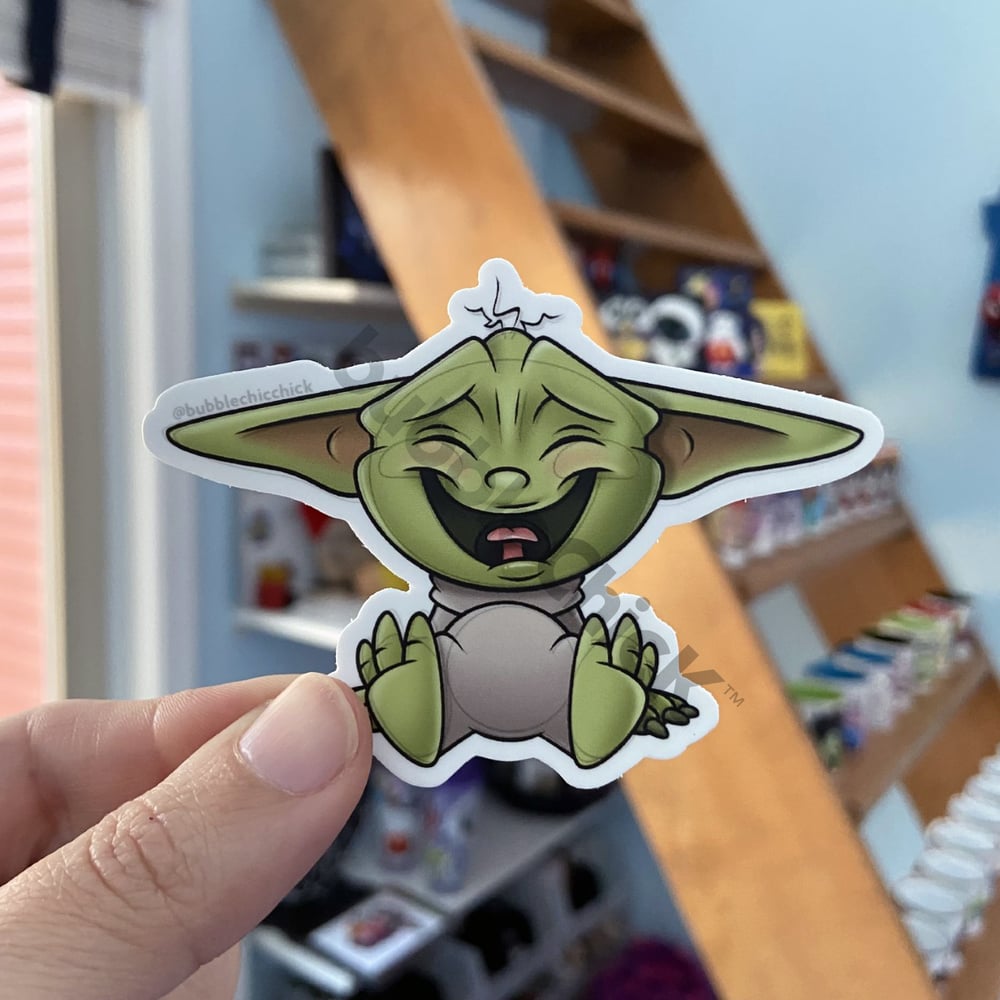 Image of Lol Yoda Matte Sticker
