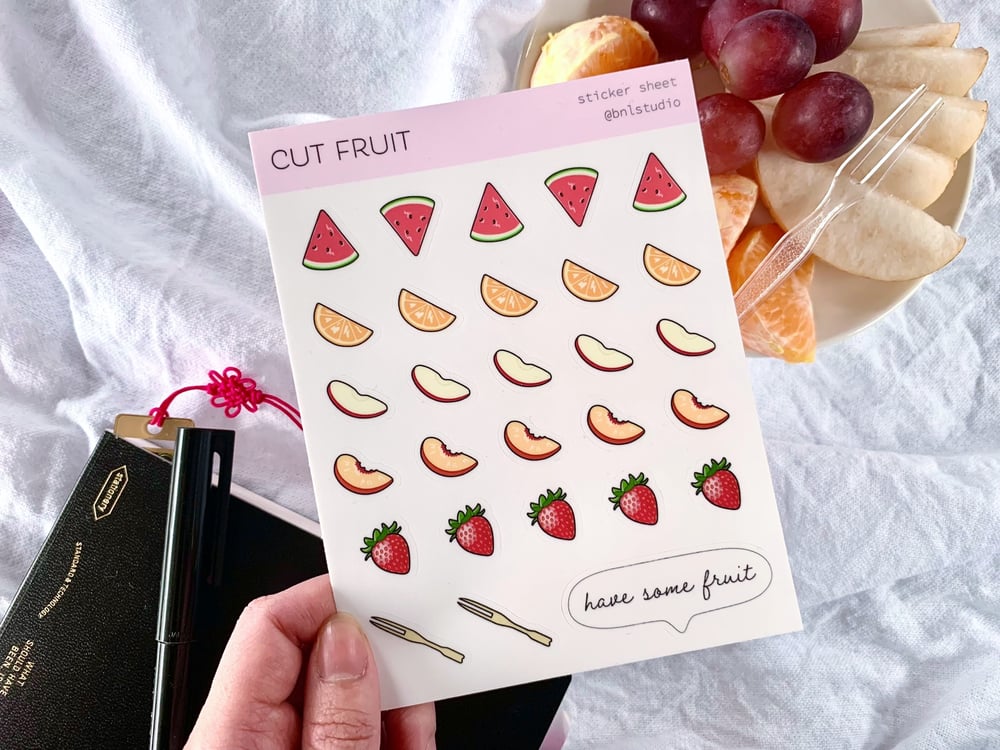 Image of Cut Fruit | Vinyl Sticker Sheet