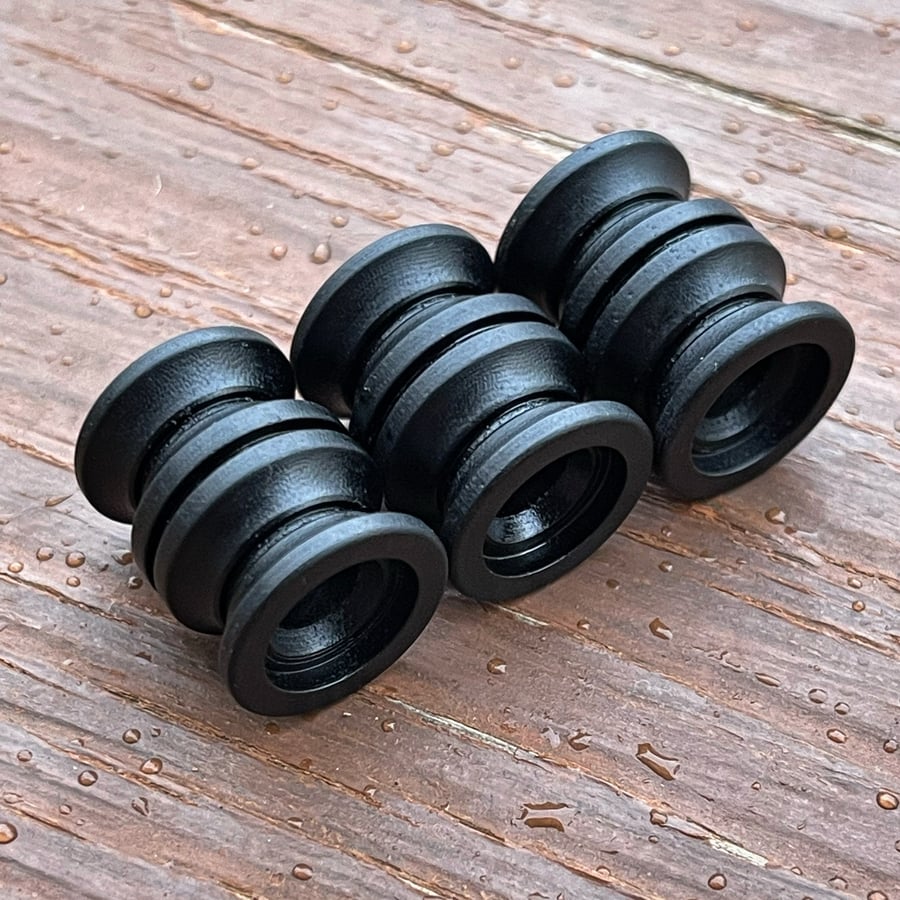 Image of *1 Per Person” Large Double Black Micarta