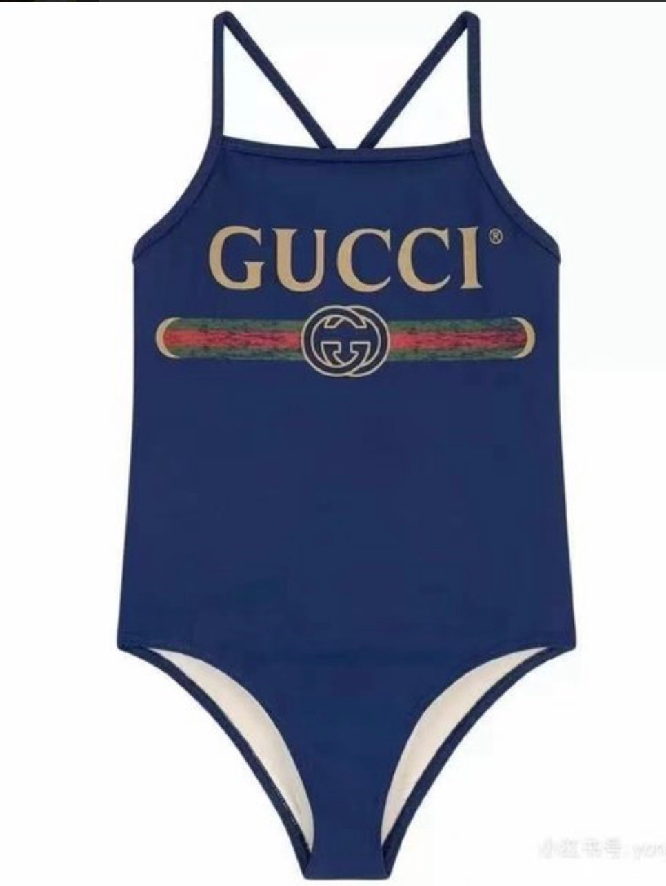 blue gucci bathing suit