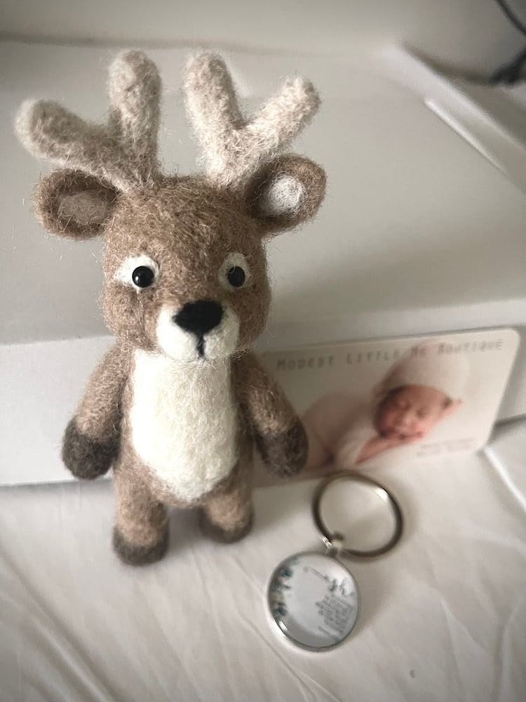 Image of Needle Felted baby buck prop