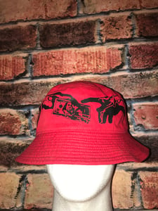 Image of HVSTLAS BREED BUCKET HAT (RED)