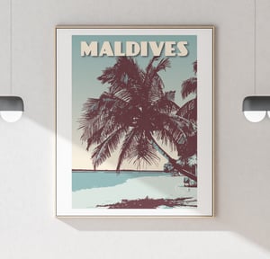 Image of Vintage poster Maldives | Fine Art Print 