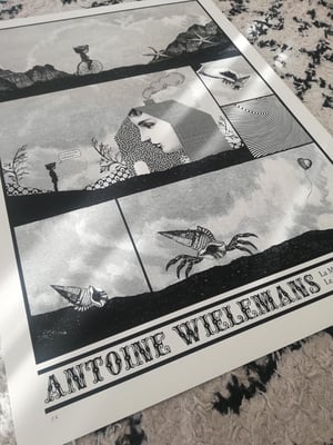 ANTOINE WIELEMANS gig poster - La Maroquinerie Paris March 22