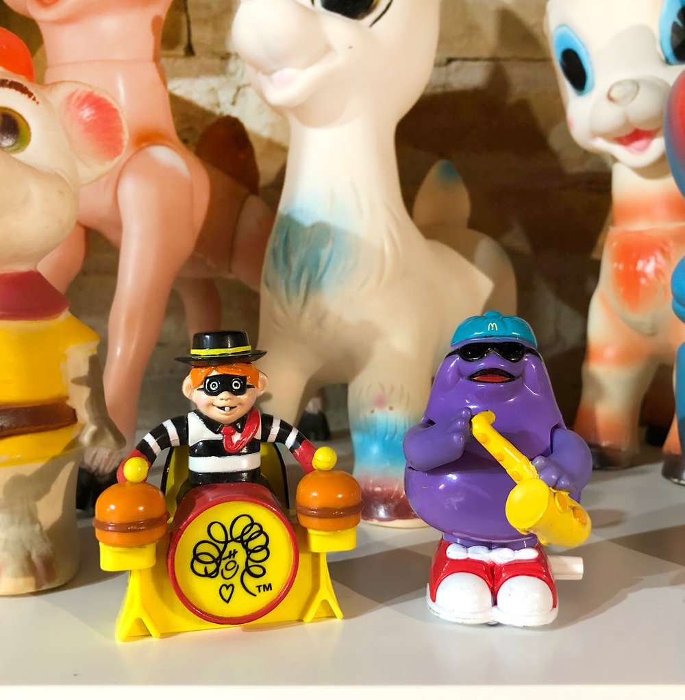 Vintage 1993 Hamburglar & Grimace musicians pack