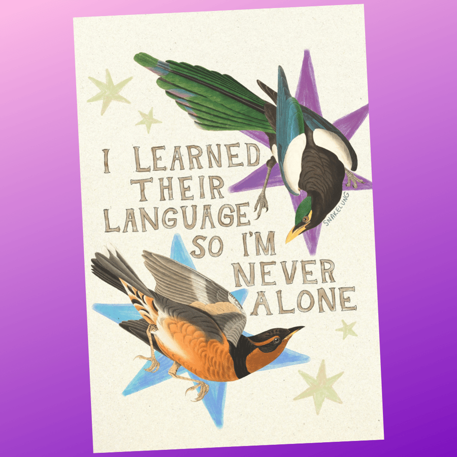 Image of Bird Language 4x6 Print