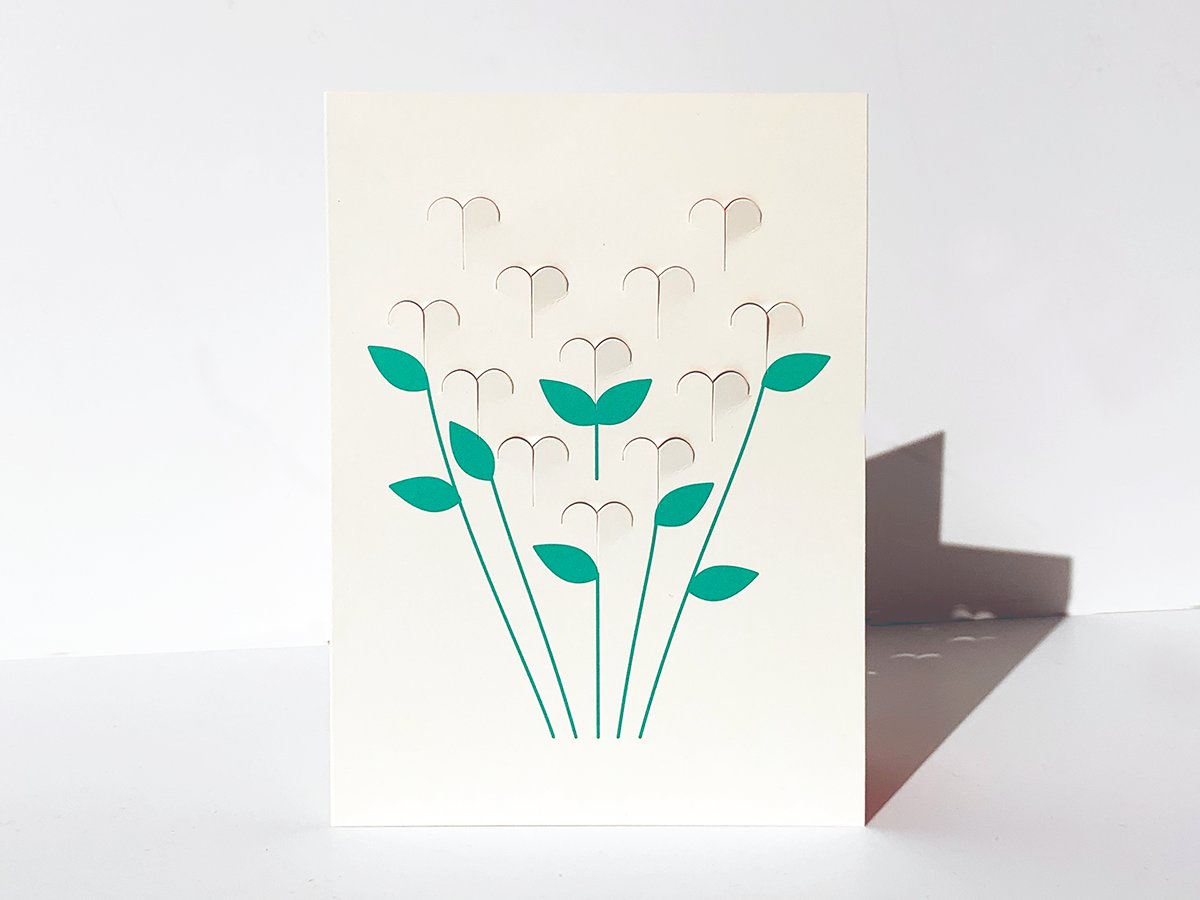 Image of  2 x Fold Out Roses Cards 