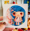 Cherry Blossom  - 3" round paper sticker