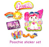 Poochie - 6 piece die cut stickers