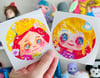 Dazzle cuties - 3" round stickers