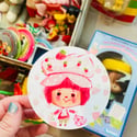 Strawberry  - 3" round paper sticker