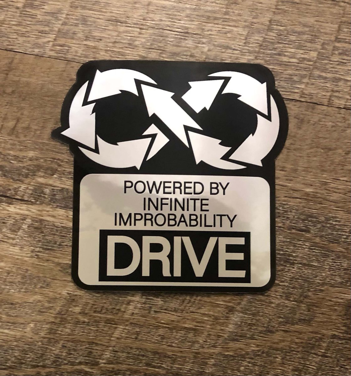 Infinite Improbability Drive Sticker | Get On Board, Man