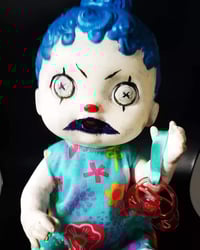 Image 1 of Baby Lila Talking Clown Horror Creepy Art Doll 