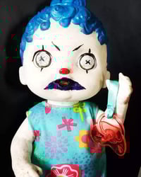 Image 3 of Baby Lila Talking Clown Horror Creepy Art Doll 