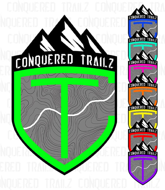 Image of Conquered Trailz Logo Badge - Multiple Colors
