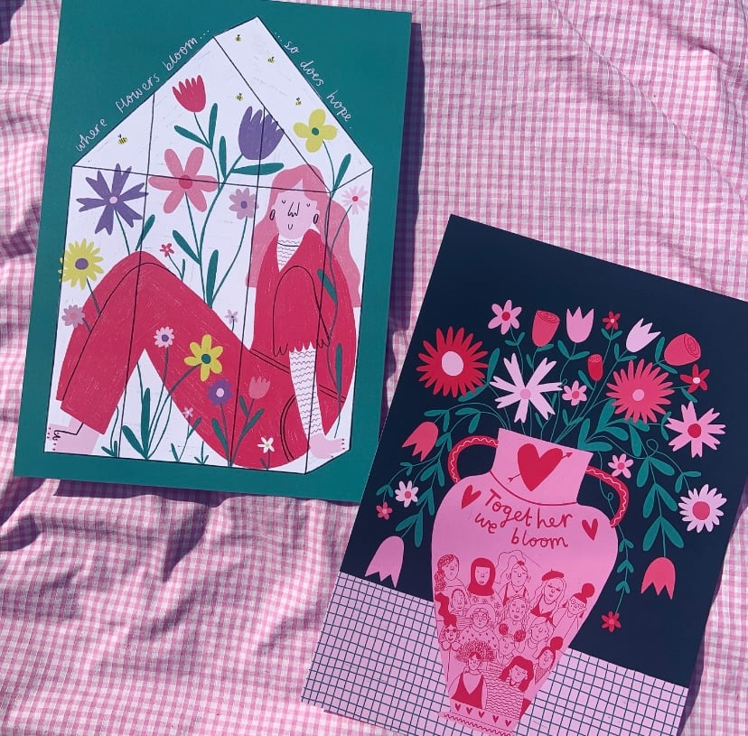 Image of Where Flowers Bloom So Does Hope Print