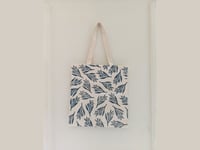 Image 2 of Blue Plant Tote Bag