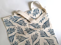 Image 1 of Blue Plant Tote Bag