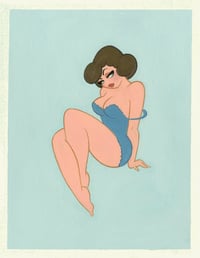 "Miss Bleu" 8.5"X11" Signed Art Print