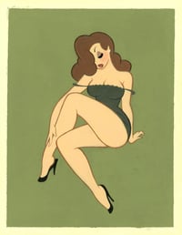 "Miss Green" 8.5"X11" Signed Art Print