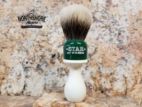 Image of Brushes Star/KamBro Green Over Ivory
