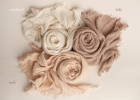 Image 1 of Sheer Muslin Wraps - neutrals/pinks