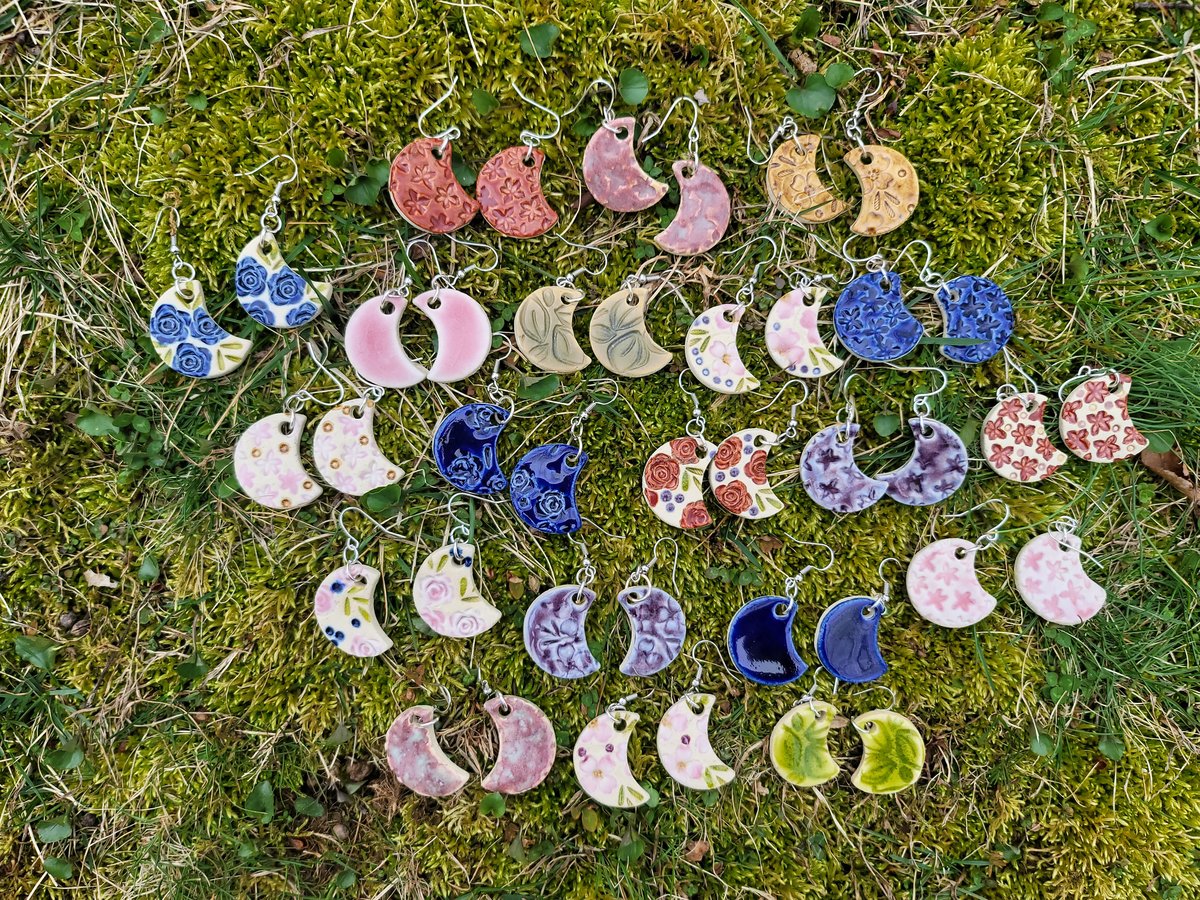 Moon Dangle Earrings