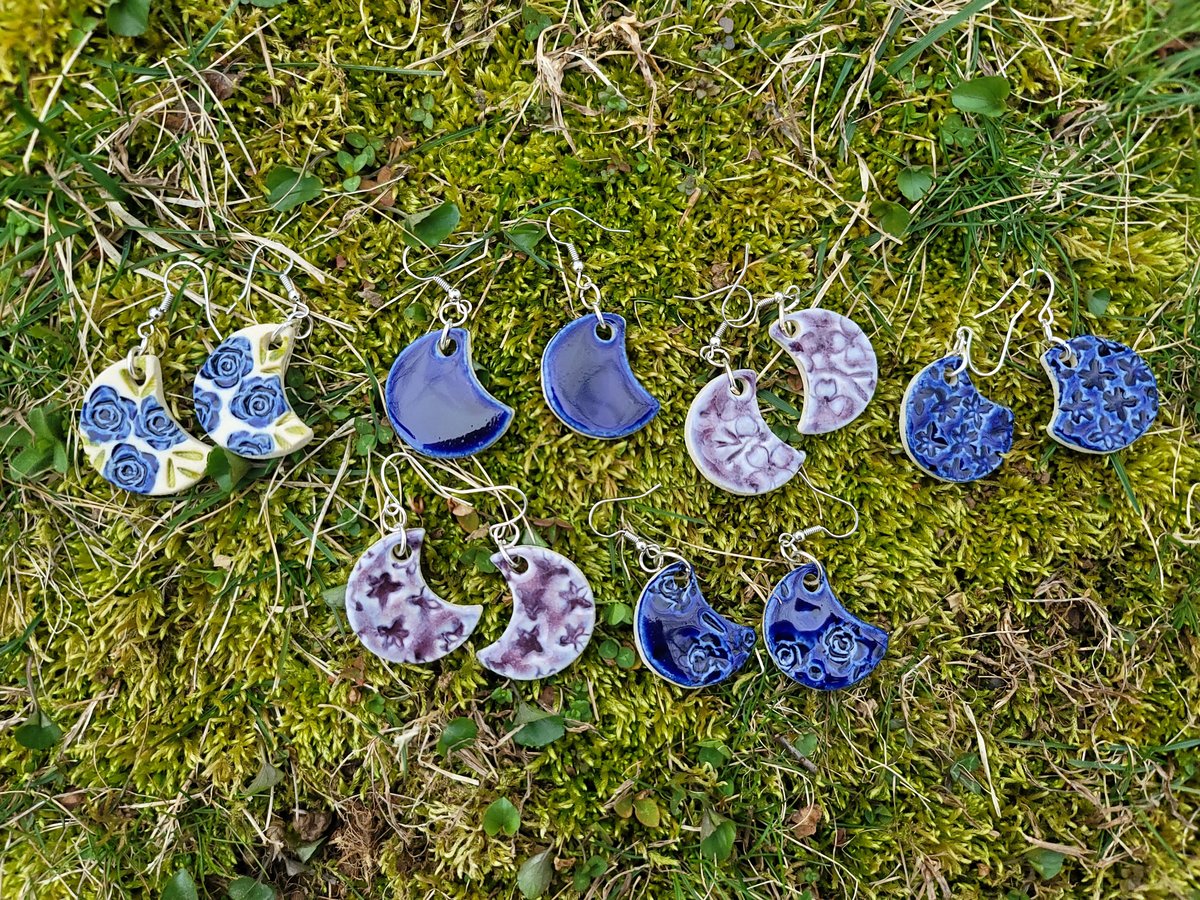 Moon Dangle Earrings