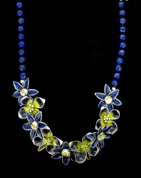 Image of Australian Wildfowers – Sun Orchid and Boronia Necklace