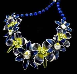 Image of Australian Wildfowers – Sun Orchid and Boronia Necklace