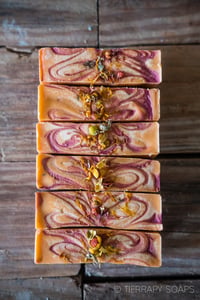 Image 3 of Orange Citrus Vegan Soap, Orange Maroon Blacksburg Plant-based Soap Bar | Scent: Fresh Orange