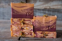 Image 5 of Orange Citrus Vegan Soap, Orange Maroon Blacksburg Plant-based Soap Bar | Scent: Fresh Orange