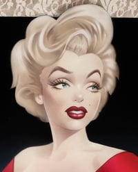 Image 2 of "Marilyn Monroe 'Rose" Fine Art Print