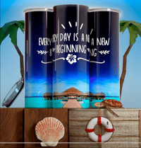 Image 2 of Beach Vibes 20 Oz Tumbler