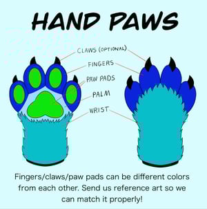 Image of Custom Hand Paws