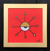 chaos eye (original painting) FRAMED gold V1