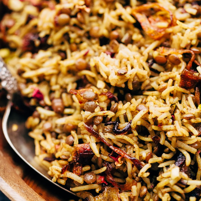 Lentil Rice Pilaf with Caramelized Onions - Mujadara (pre-order 30th March - 2nd April)
