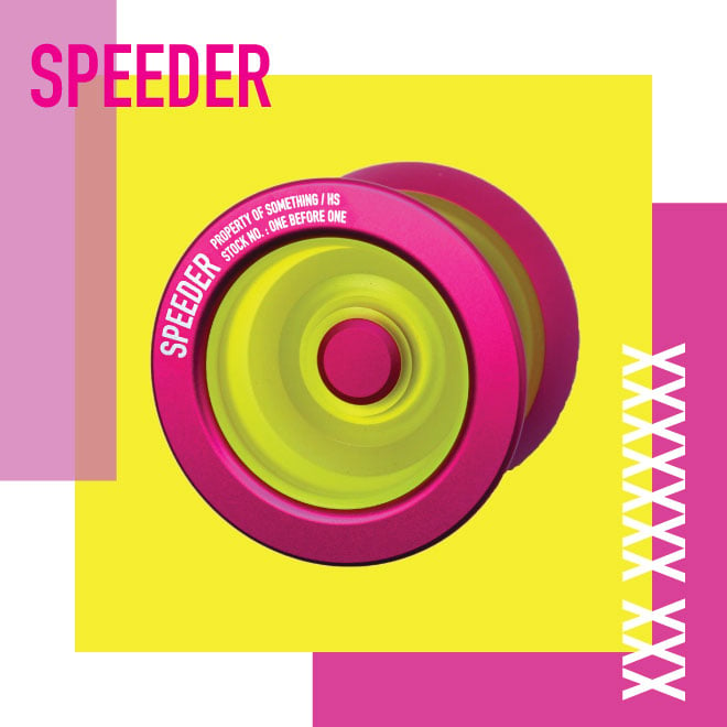 サムシング ヨーヨー SOMETHING SPEEDER Yellow/Pink-