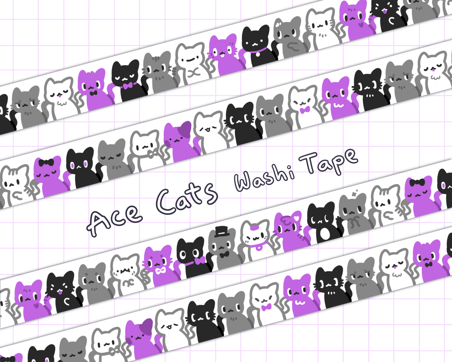 CAT WASHI TAPE NEW 2000-now FULL ROLL