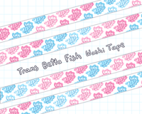 Image 1 of Trans Betta Fish Washi Tape