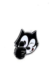 Image 1 of Thumbs up Felix the cat hat pin