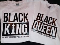 Image 5 of BLACK LOVE🧡🖤🧡🖤 - BLACK KING 👑 & BLACK QUEEN 👑 TSHIRTS