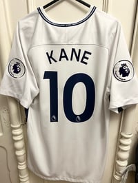Image 7 of Tottenham Hotspur “KANE 10” 2017/18 Home Shirt + PL patches, L
