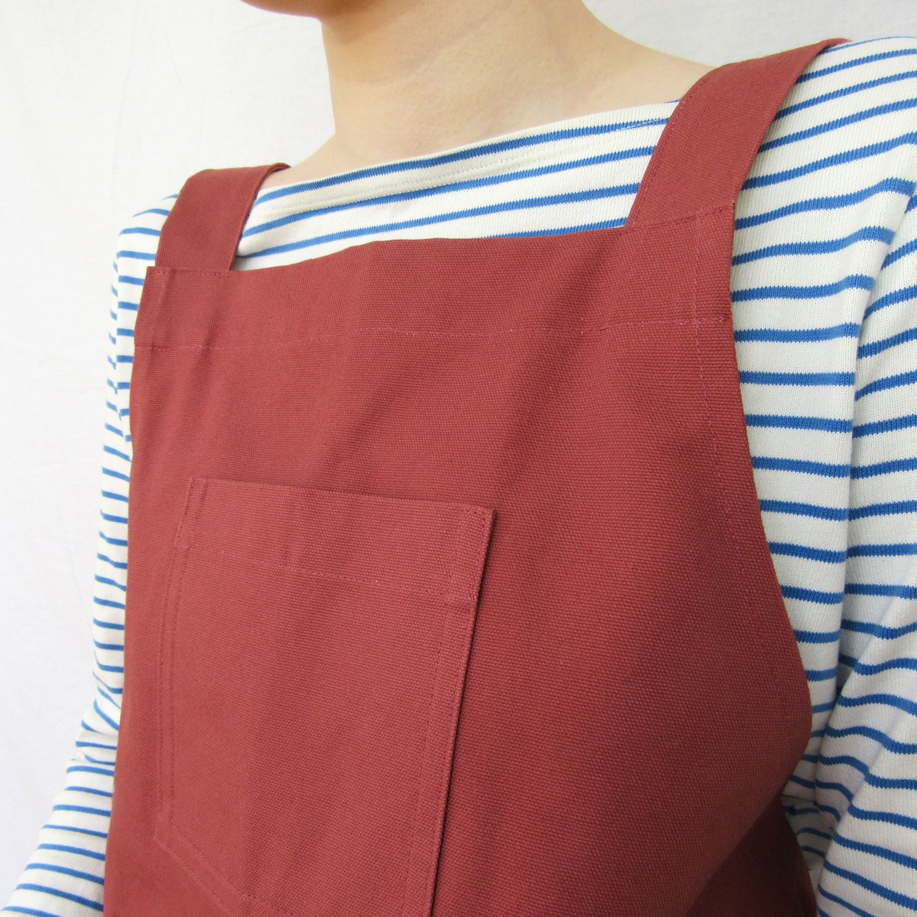 NEW COLOUR! Canvas Pottery Apron, Split Leg. dusty red/pink No45 In The Making Aprons