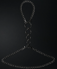 Image 3 of Silver chain harness and multiple rings