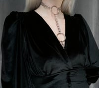 Image 3 of Underbust chain harness and triple O ring