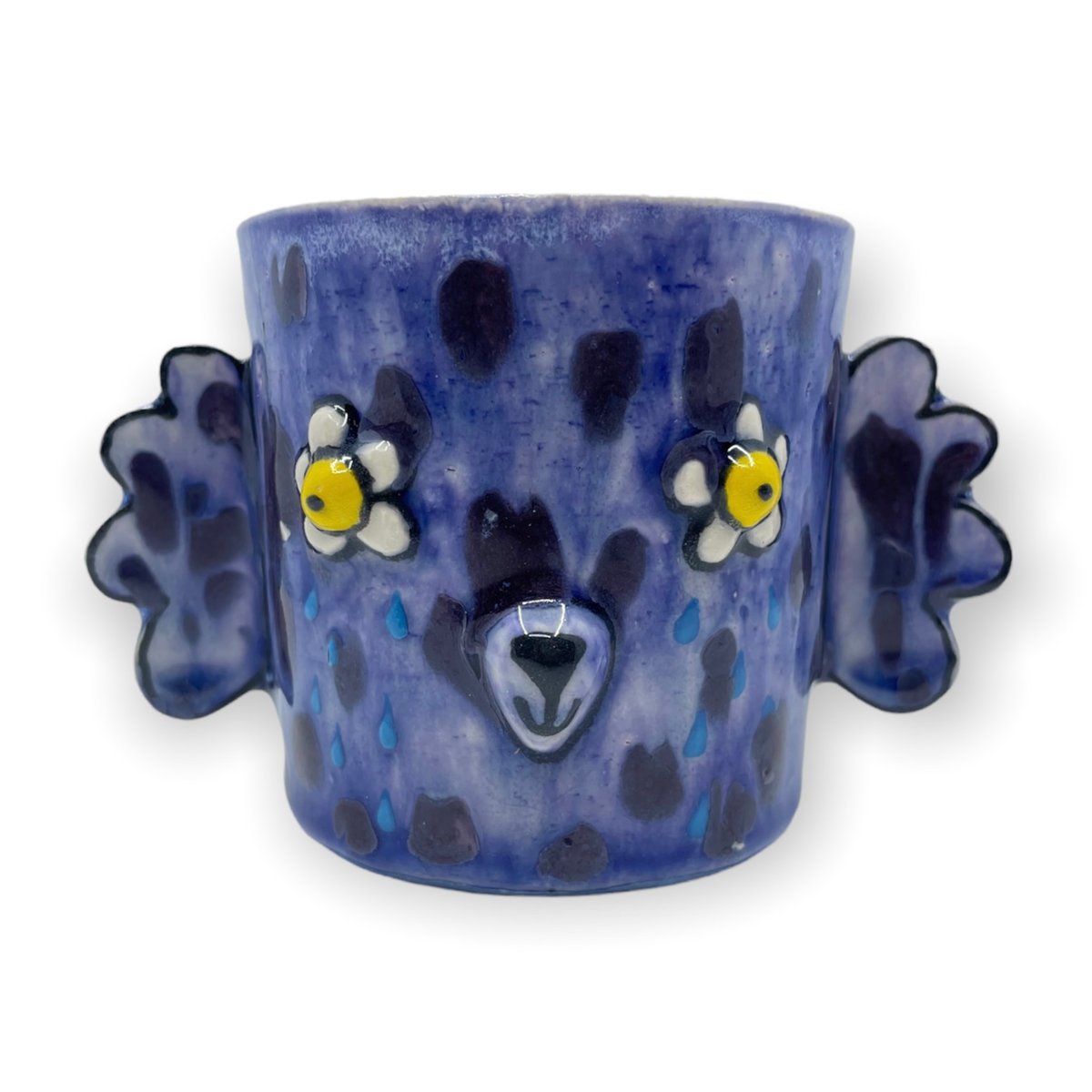 Purple Poodle Cup by Ashley Bevington