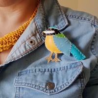 Image 2 of Bluetit Brooch