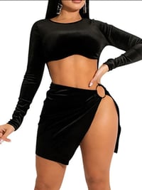 Image 1 of Outspoken Velvet Dress