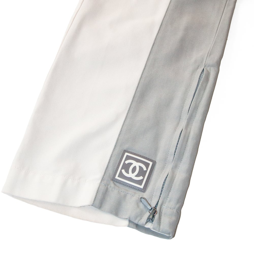 Image of Chanel 2001 Identification Line Panel Trousers 